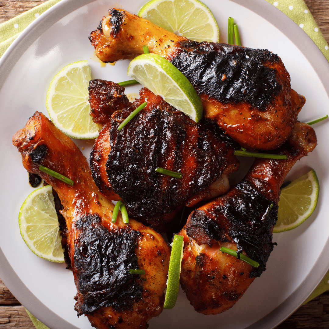 Capture the bold, spicy-sweet flavor of authentic jerk-style cooking with this fiery marinade. Lime juice and apple cider vinegar lend a tangy note and blazing hot Scotch Bonnet chiles turn up the heat, while our Jamaican Jerk Seasoning provides the authentic flavors.