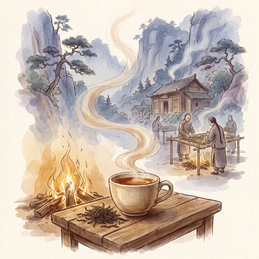Illustration: Lapsang Souchong, Organic with the Wuyi Mountains of northern Fujian in the Qing dynasty
