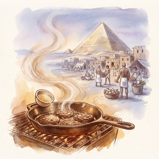 Illustration: Onion, Granulated with Giza in ancient Egypt as Herodotus was told it