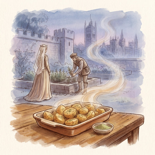 Illustration: Rosemary, Ground with the garden of the old Palace of Westminster in 1338