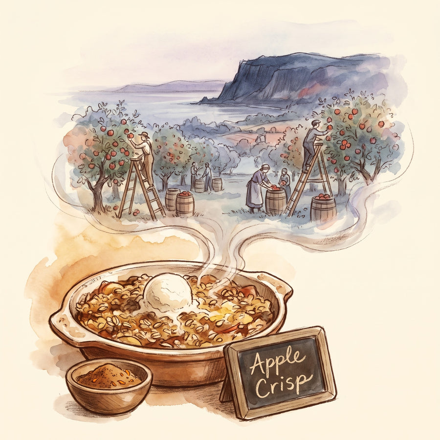 Illustration: Apple Crisp, made with Apple Pie Spice Blend