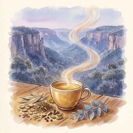 Illustration: Ayurvedic Breathe Deep with the Blue Mountains of New South Wales