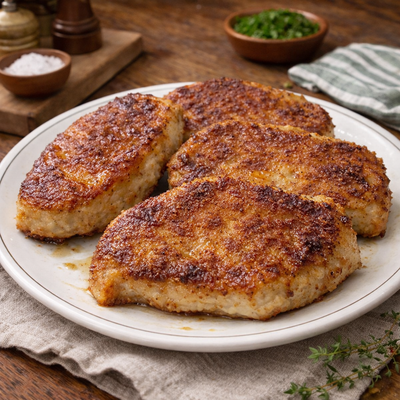 Maple Mustard Pork Loin Chops