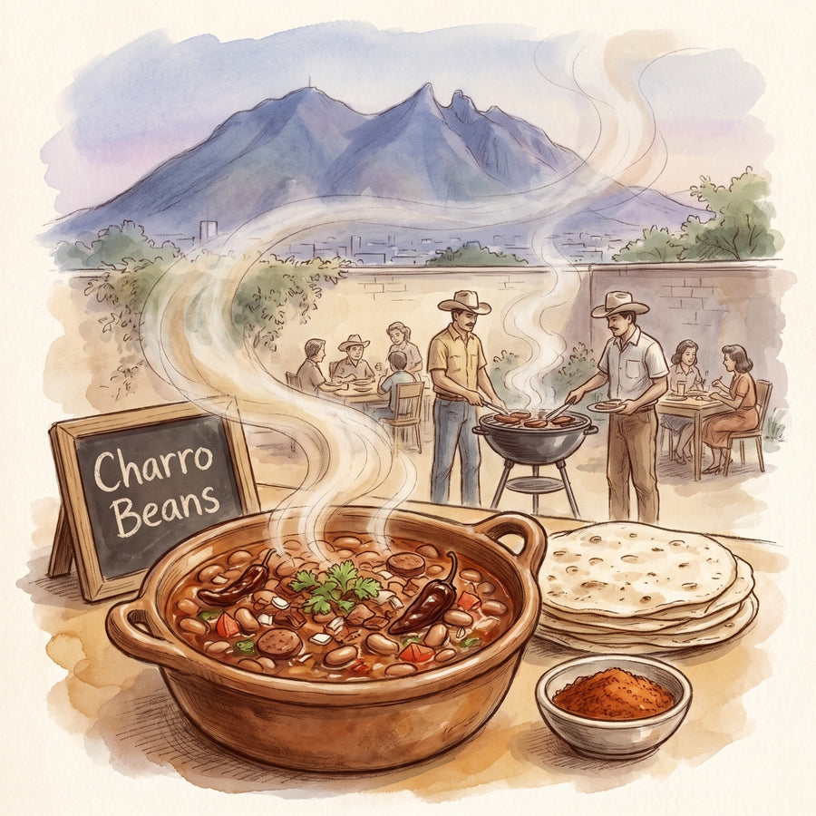 Illustration: Charro Beans, made with Chipotle BBQ Seasoning