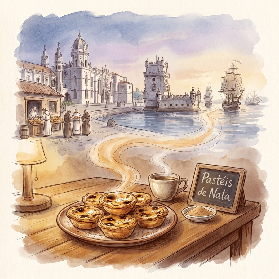 Illustration: Pastéis de Nata, made with Cinnamon, Ground, Sri Lankan True Ceylon, Organic