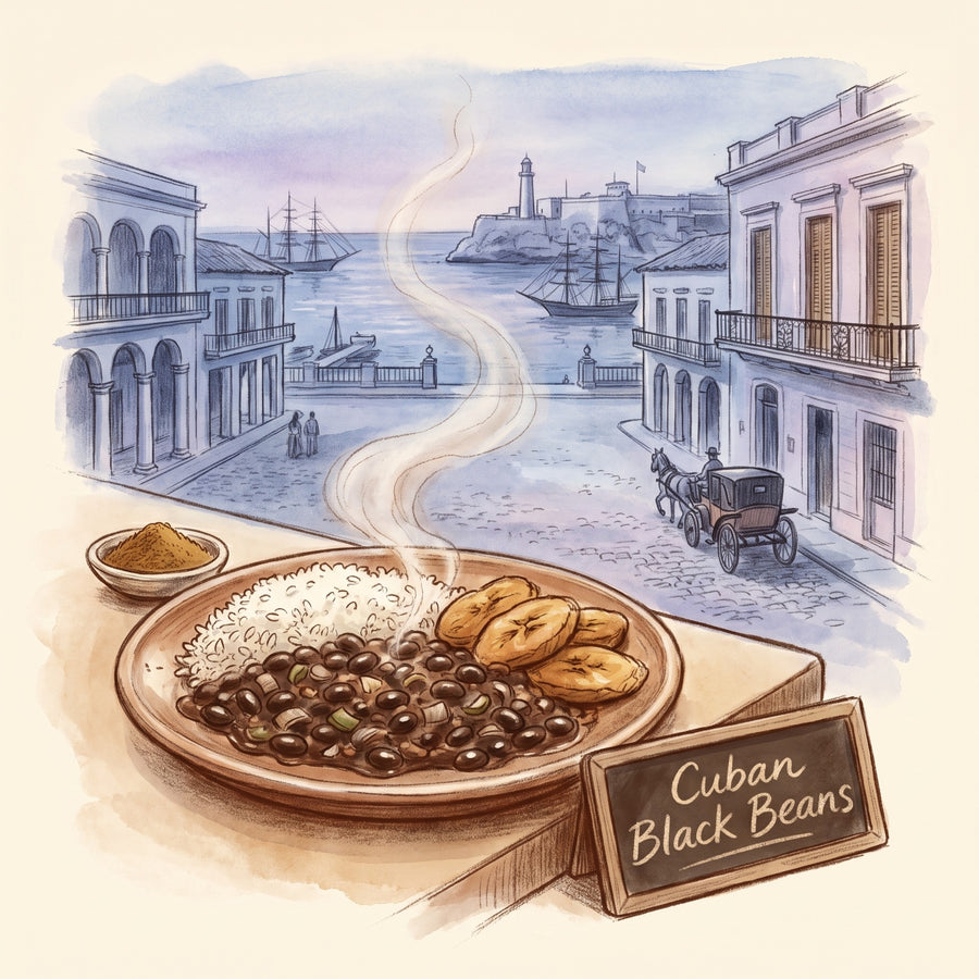 Illustration: Cuban Black Beans, made with Cumin Seed