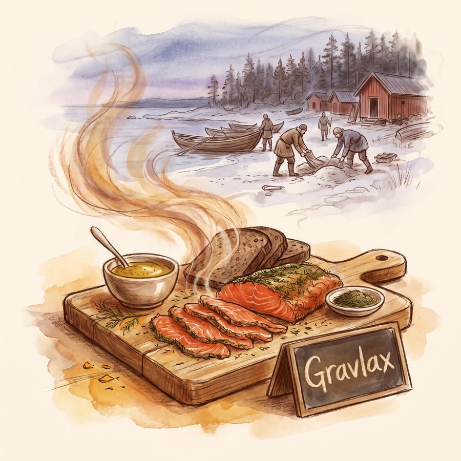 Illustration: Gravlax, made with Dill Weed