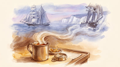 Taeping and Ariel running up the Channel under full sail, the Great Tea Race of 1866.