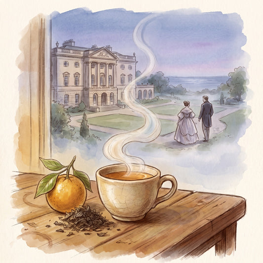 Illustration: Earl Grey, Organic with Howick Hall in Northumberland around 1830