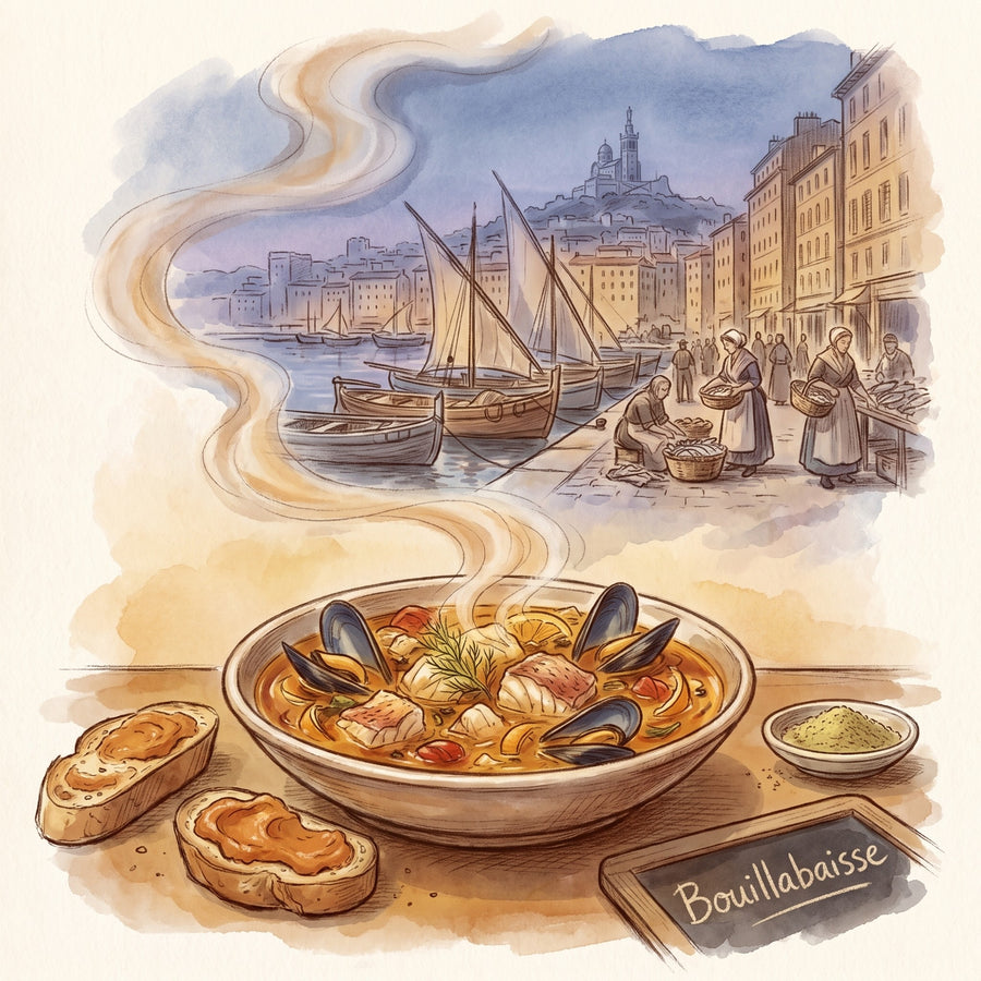 Illustration: Bouillabaisse, made with Fennel Seed