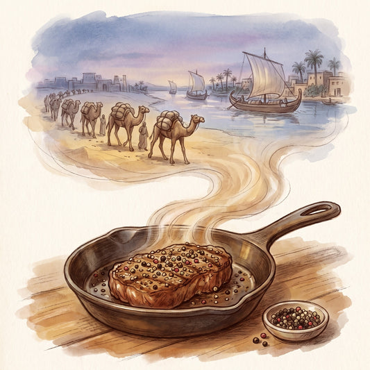 Illustration: Peppercorns, Four Blend with Roman Egypt in the second century