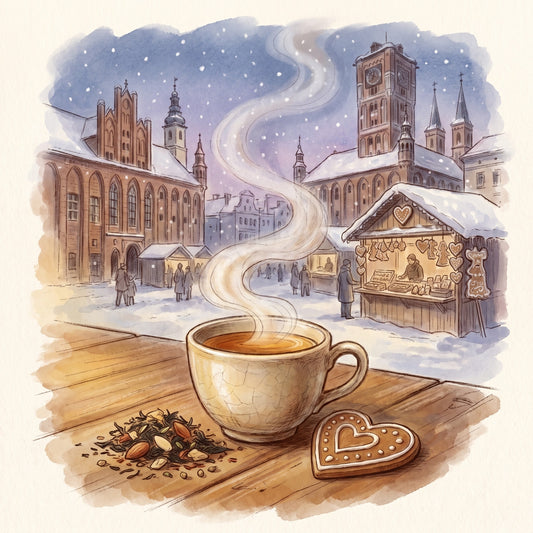 Illustration: Gingerbread Spice with Toruń on the Vistula at Christmas