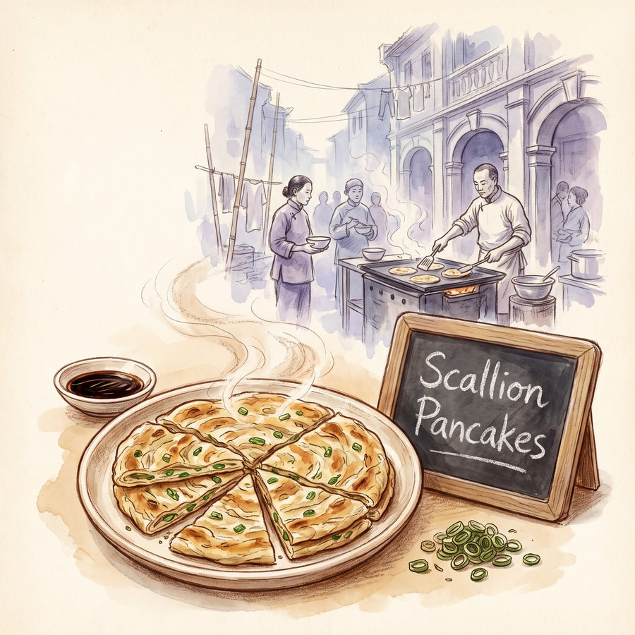 Illustration: Scallion Pancakes, made with Green Onion