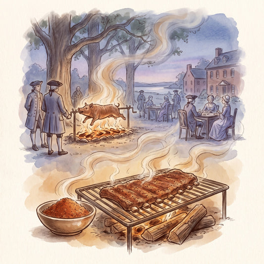 Illustration: Hickory BBQ Seasoning with Virginia in 1769