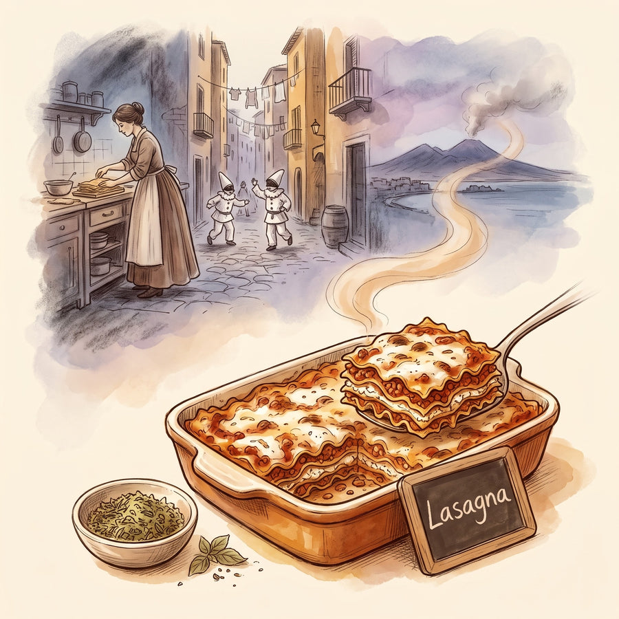 Illustration: Lasagna, made with Italian Herb Blend