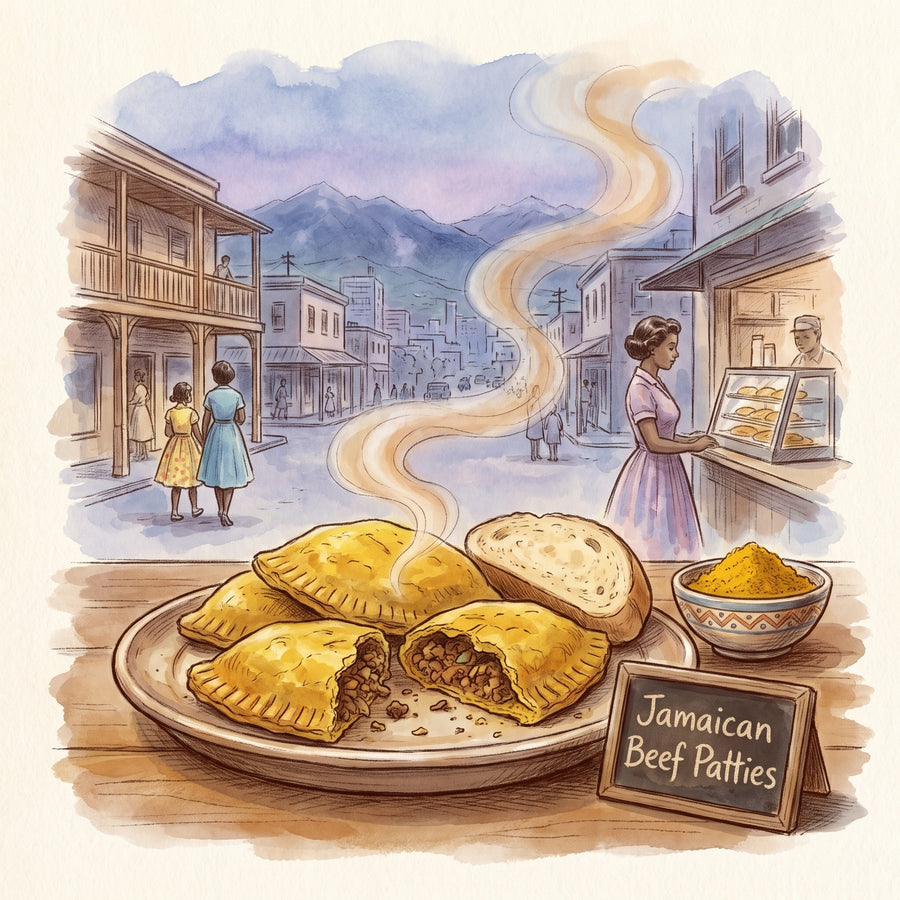 Illustration: Jamaican Beef Patties, made with Jamaican Curry Powder