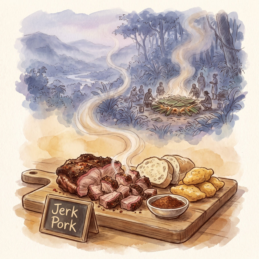 Illustration: Jerk Pork, made with Jamaican Jerk