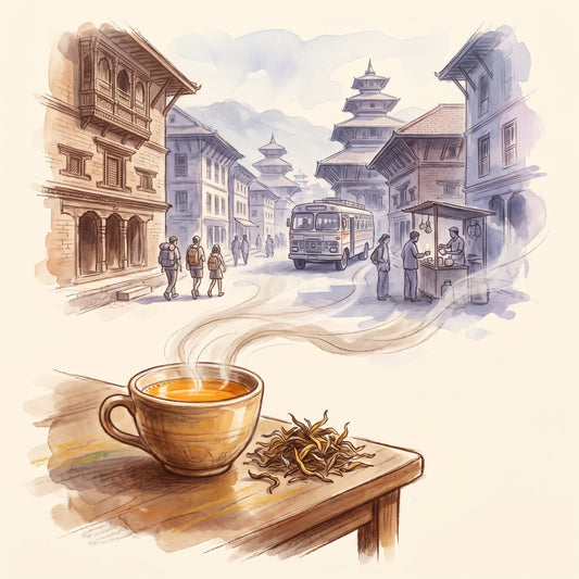 Illustration: Kathmandu, 2nd Flush with Kathmandu in the late 1960s at the end of the overland trail