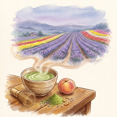 Lavender Peach Matcha,
