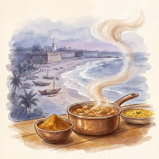 Illustration: Madras Curry Powder with Madras on the Coromandel Coast in the 1880s