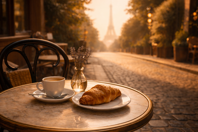Lingering in a Parisian Café