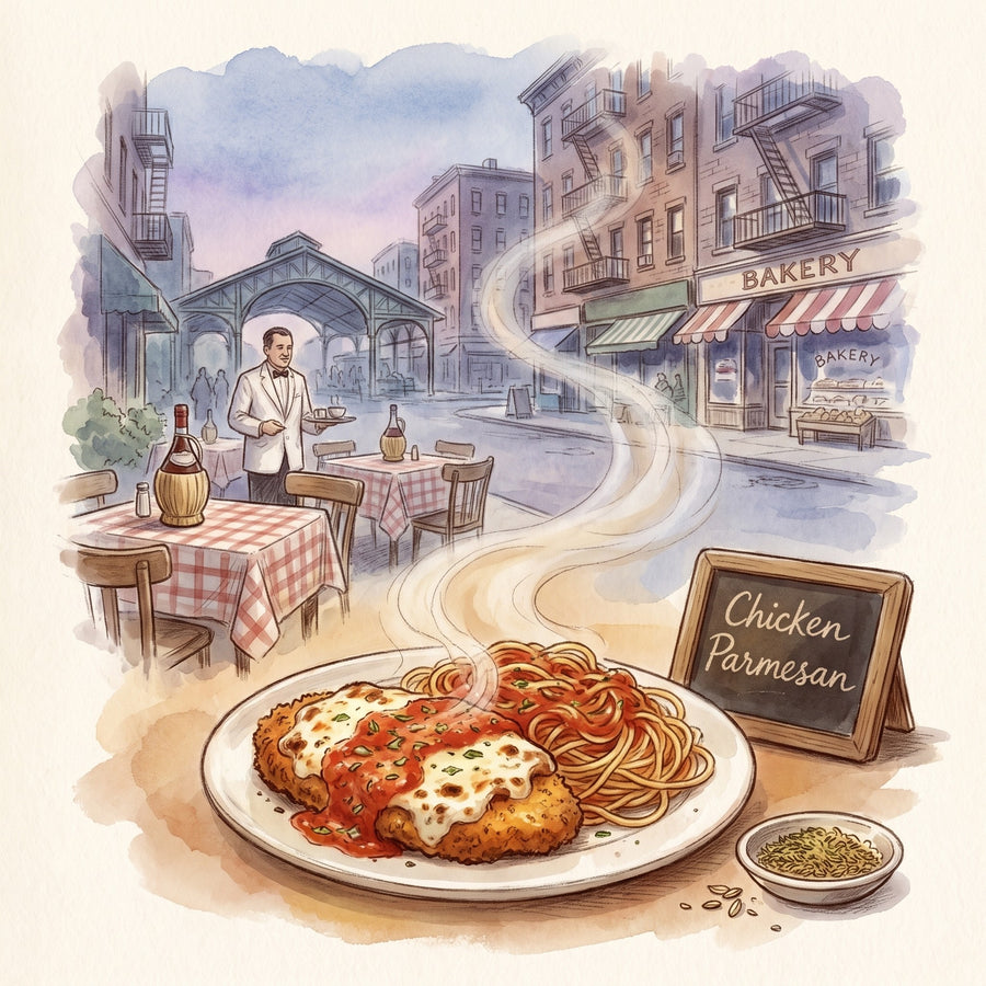 Illustration: Chicken Parmesan, made with Pizza Spice Blend