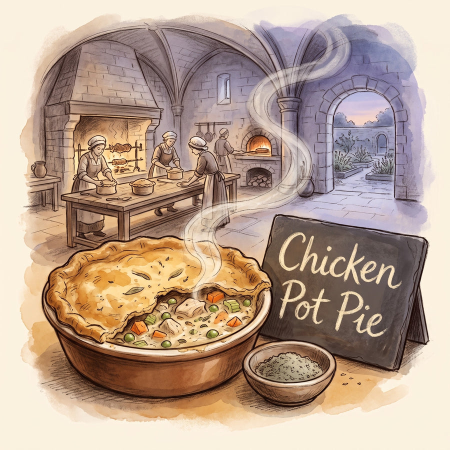 Illustration: Chicken Pot Pie, made with Poultry Seasoning