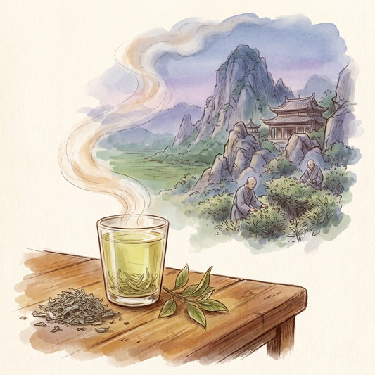 Illustration: Precious Eyebrow, Organic with Songluo Mountain in Anhui, China, in the 1840s