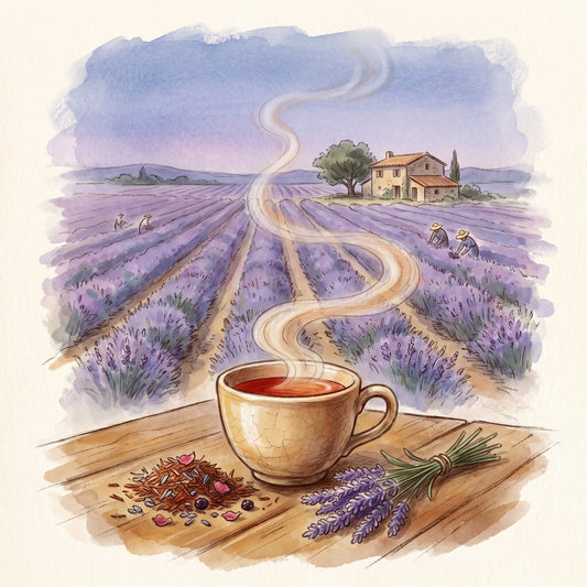 Illustration: Provence, Organic with the Valensole plateau in Provence in early July