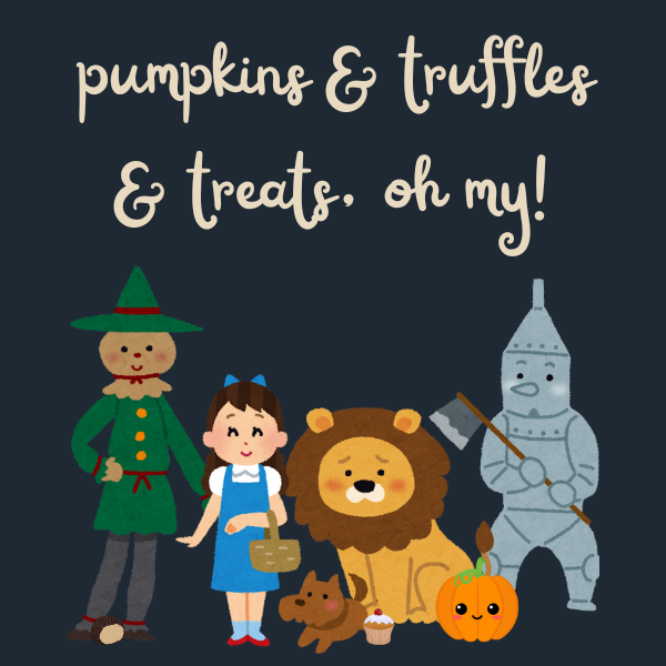 The 'Pumpkins & Truffles & Treats, Oh My!' Tea Set