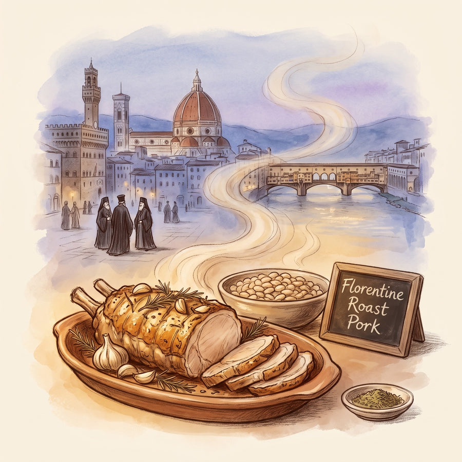 Illustration: Florentine Roast Pork, made with Rosemary