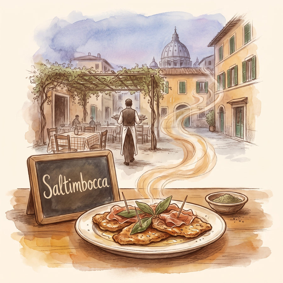 Illustration: Saltimbocca, made with Sage