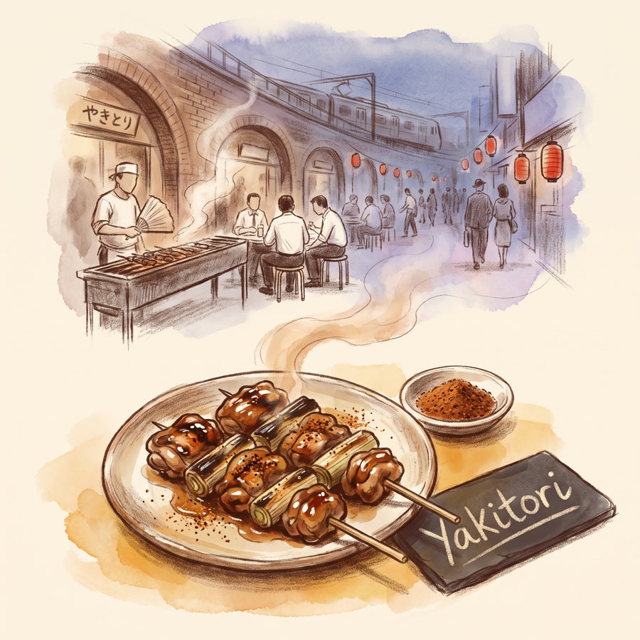Illustration: Yakitori, made with Shichimi Togarashi (Seven Spice)