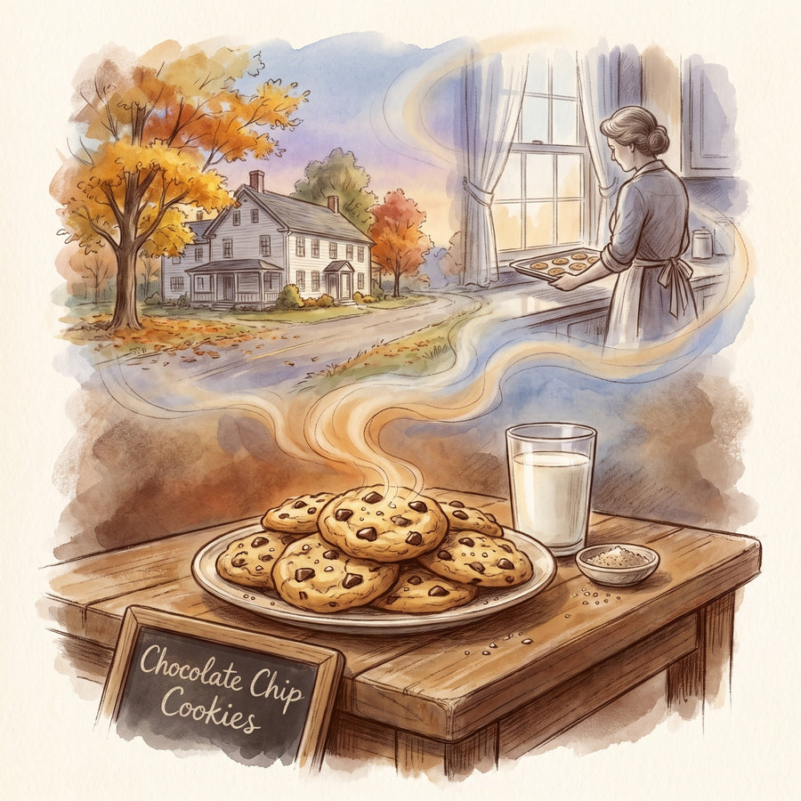 Illustration: Chocolate Chip Cookies, made with Smoked Applewood Sea Salt