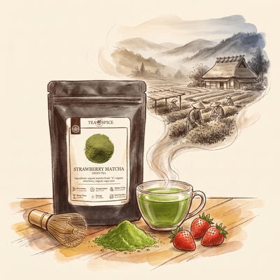Strawberry Matcha, Organic