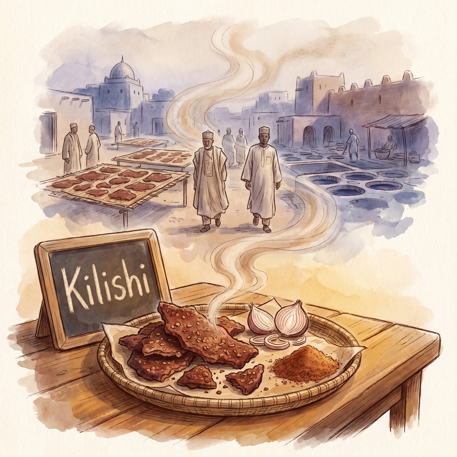 Illustration: Kilishi, made with Suya