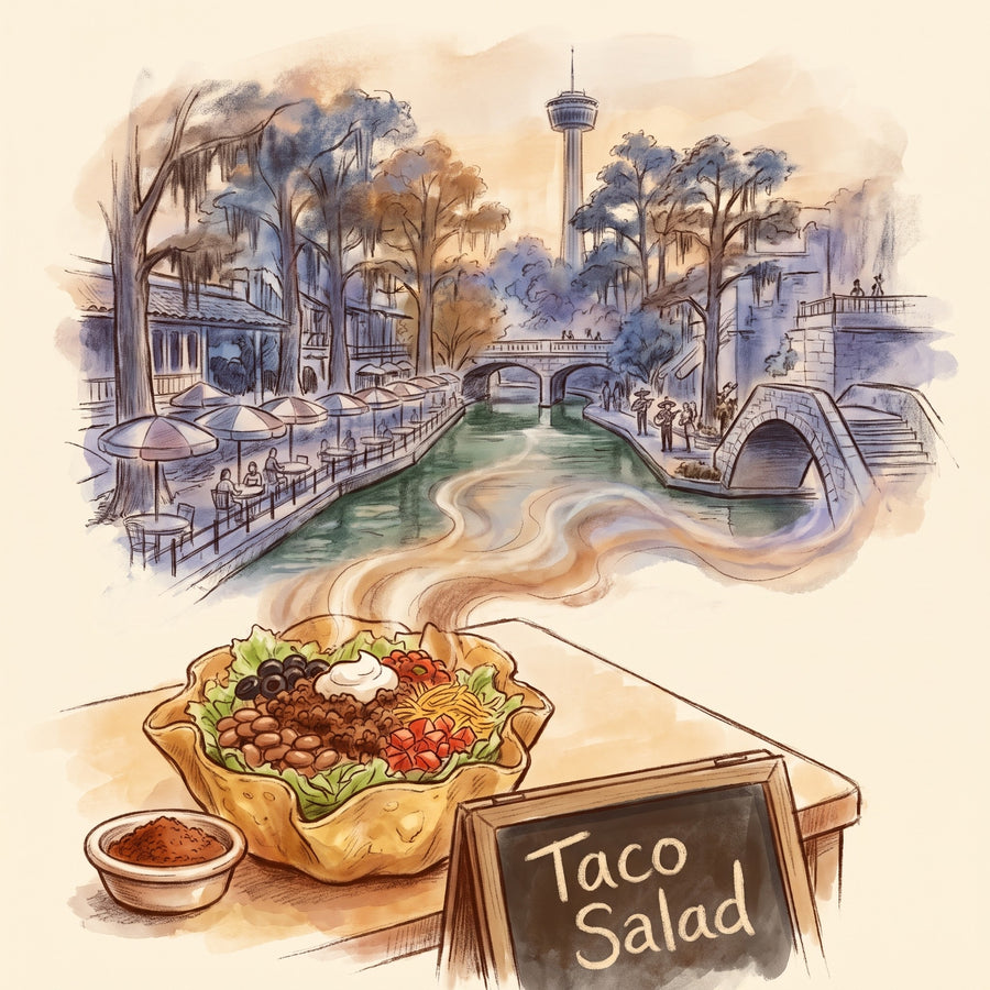 Illustration: Taco Salad, made with Taco Seasoning