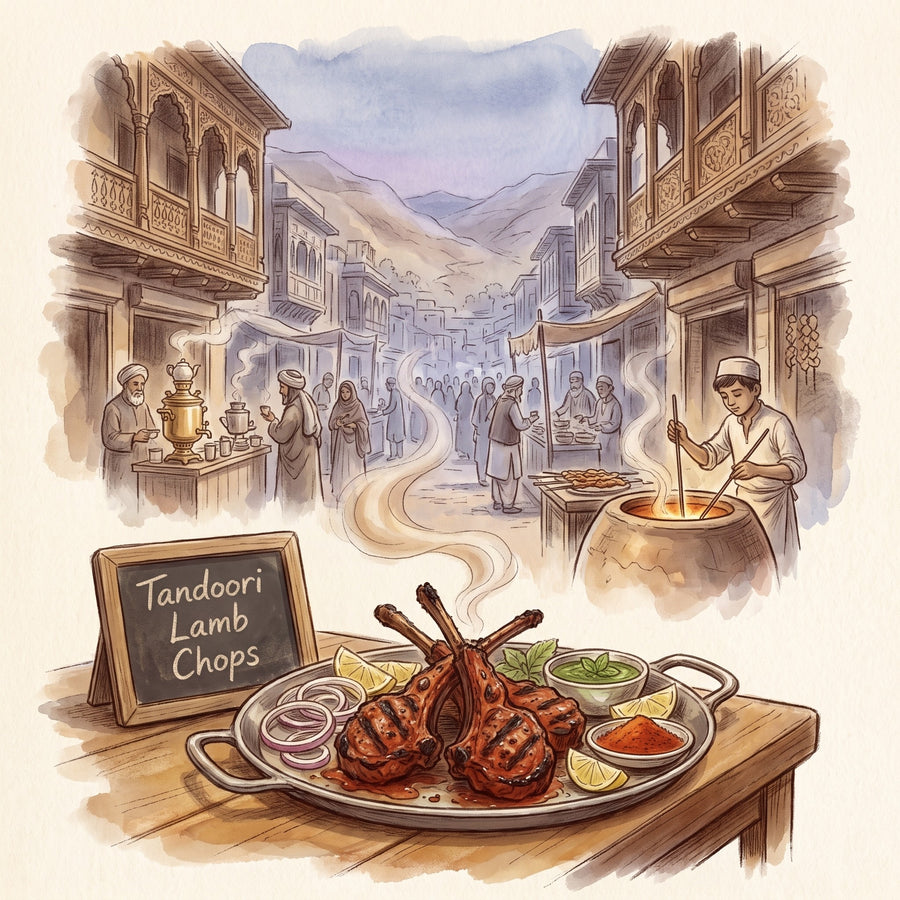 Illustration: Tandoori Lamb Chops, made with Tandoori Masala