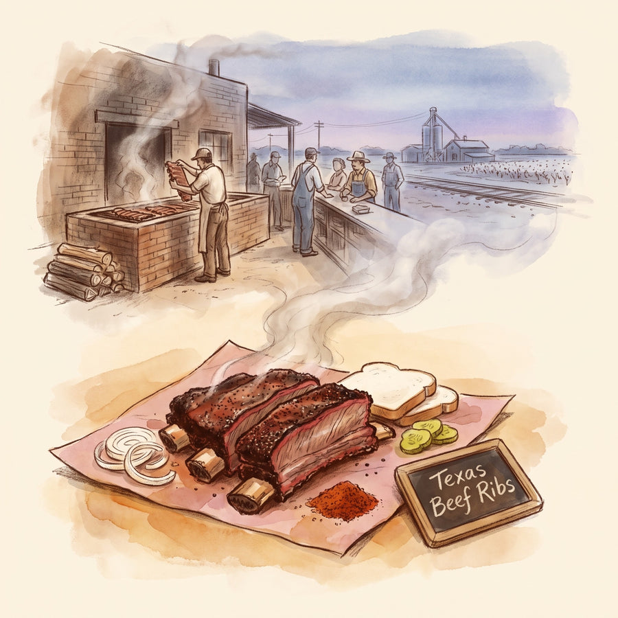 Illustration: Texas Beef Ribs, made with Texas BBQ