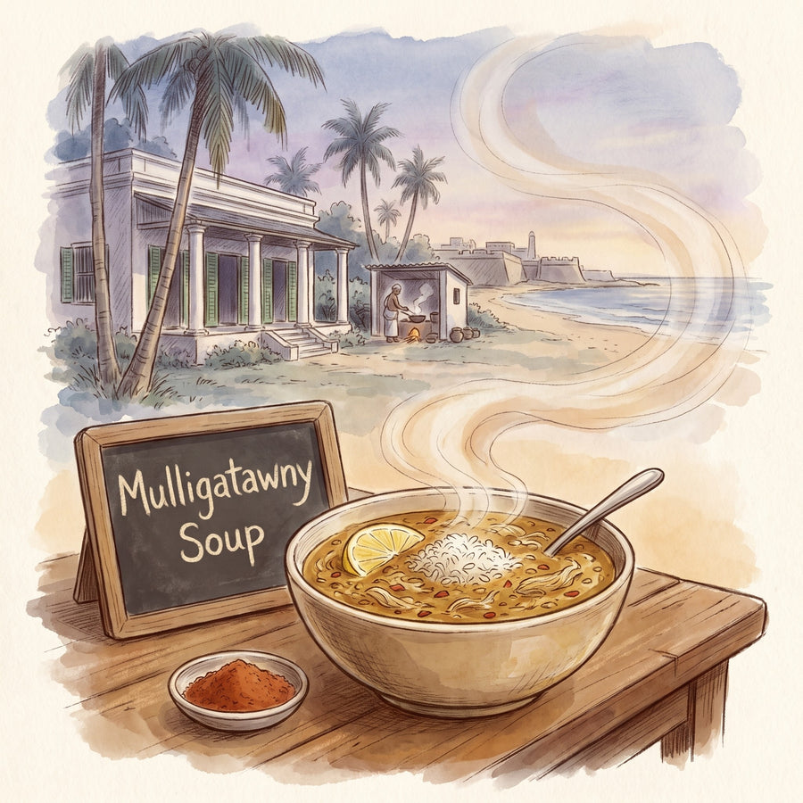 Illustration: Mulligatawny Soup, made with Vindaloo Curry Powder