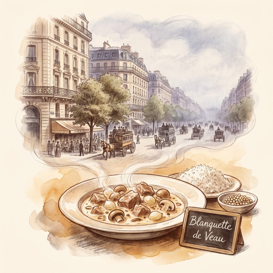 Illustration: Blanquette de Veau, made with Pepper, White