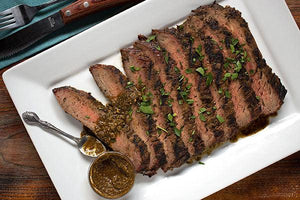 Our Chimichurri Blend is all you need to create an authentic Argentinean steak experience. Simply whisking it with olive oil and vinegar creates an herbaceous marinade for flank steak, and can even double as a satisfying chimichurri steak sauce.