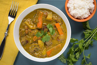 Discover the spicy flavors of the Caribbean with this authentic Jamaican beef curry. Made with our fiery Habanero Chile Powder, turmeric and allspice, this aromatic and hearty dish is best served over cooked rice for an easy one-pot meal.